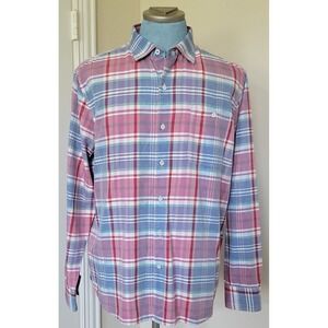 Tommy Bahama Men's Checkered Multicolor Long Sleeve Shirt Size Large